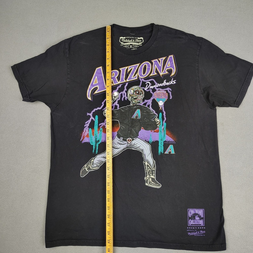 Arizona Diamondbacks Mitchell Ness Skeleton Pitcher Men Large Sugar Skull Cowboy - Picture 4 of 7